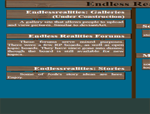 Tablet Screenshot of endlessrealities.com